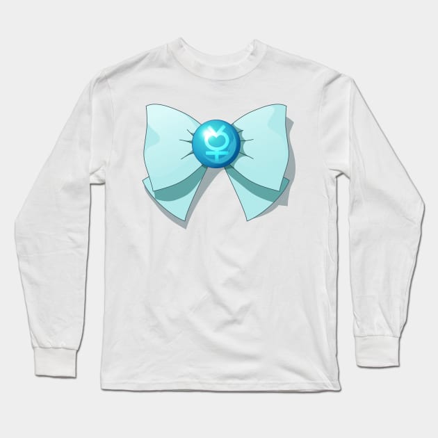 Sailor Mercury transformation brooch Long Sleeve T-Shirt by 3183martinat